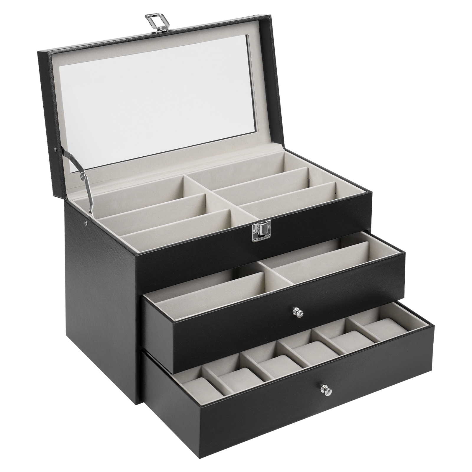 6/12/20/24/30Slots Large-capac - Jewelry Box That Holds Watches reseña y precio