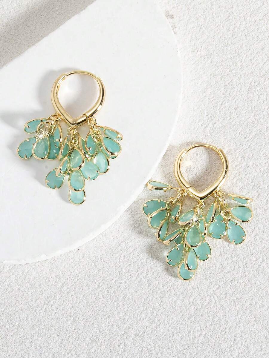 Delicate Gold-Tone Huggie Earr - Drop Earrings reseña y precio